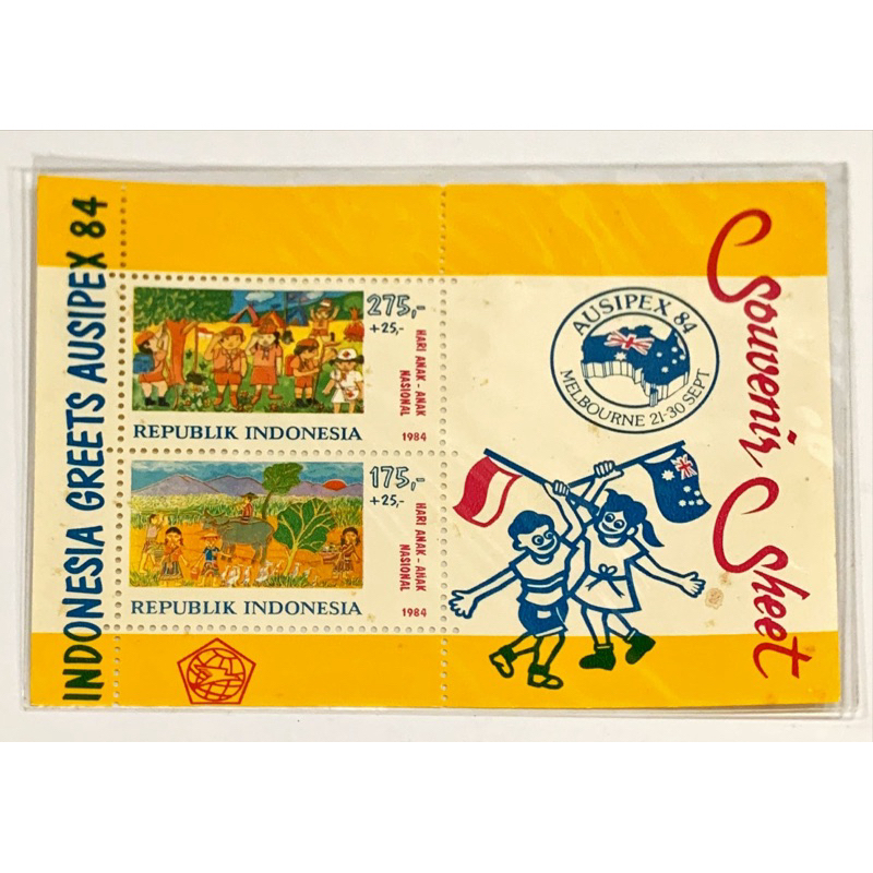 

PRANGKO INDONESIA 1984 SS AUSIPEX ‘84 MNH.