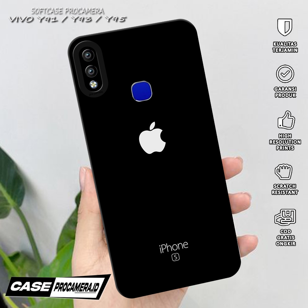 Case compatible for VIVO Y91 Y93 Y95 Casing Procamera VIVO Terbaru 2025 { Case BRANDED} Silikon Hp  