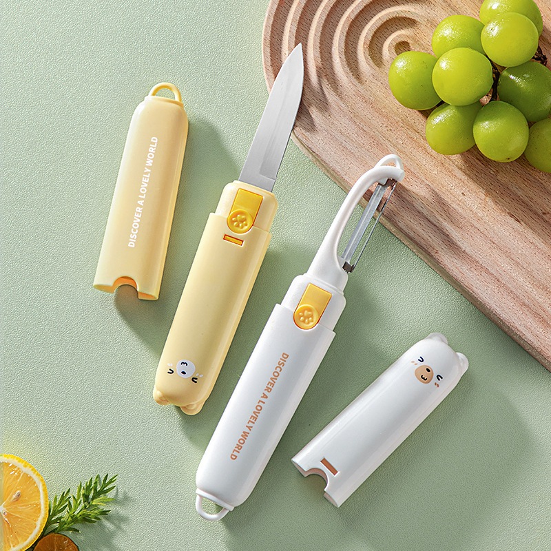 Pisau Kupas 2in1 peeler pengupas buah sayur pisau multifungsi 115