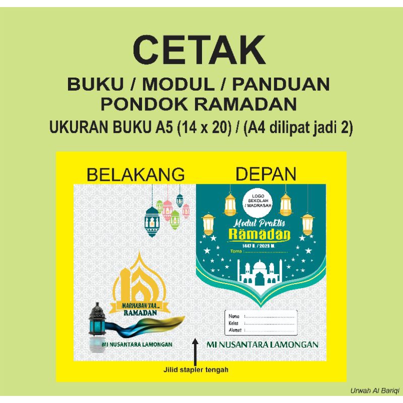 

CETAK BUKU KEGIATAN dll