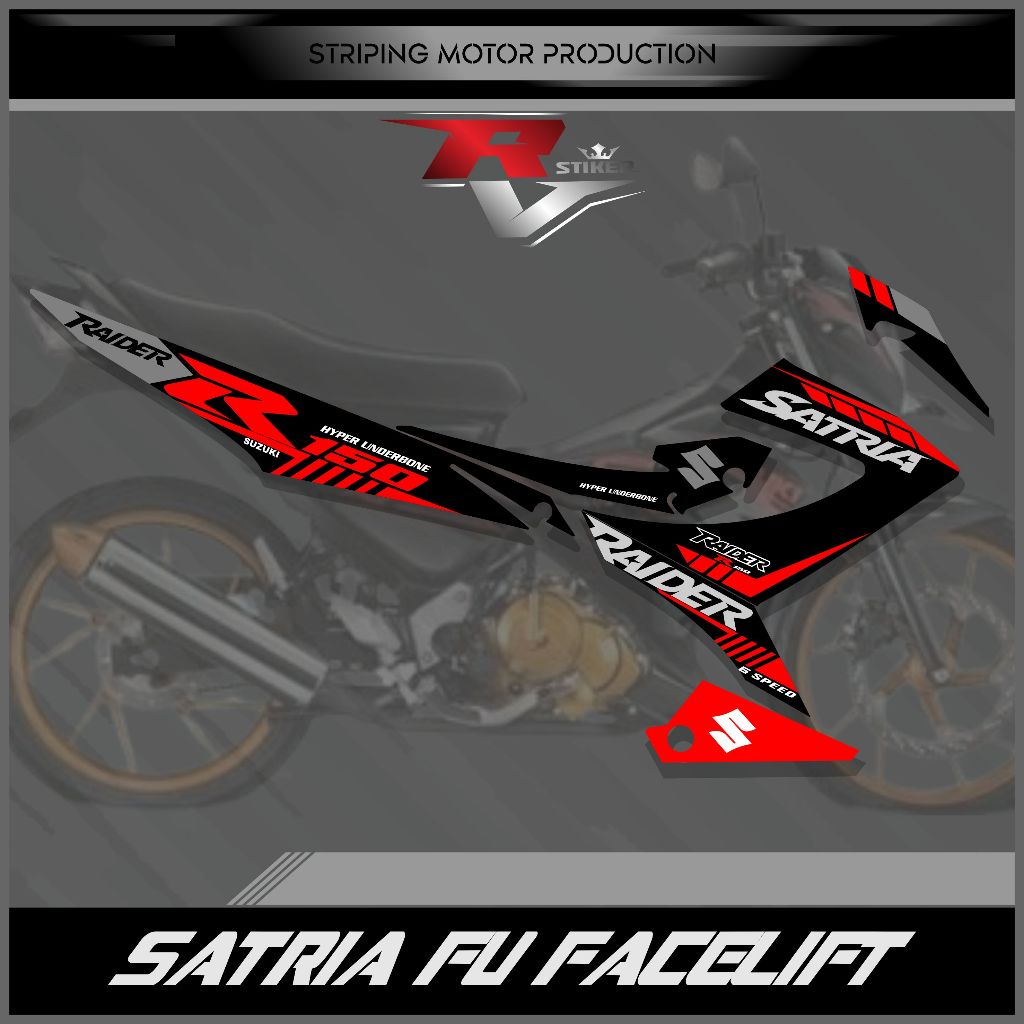 STRIPING STIKER SUZUKI SATRIA FU FL/SATRIA FU FACELIFT/FU 2014-2015 GRAFIS TERBARU