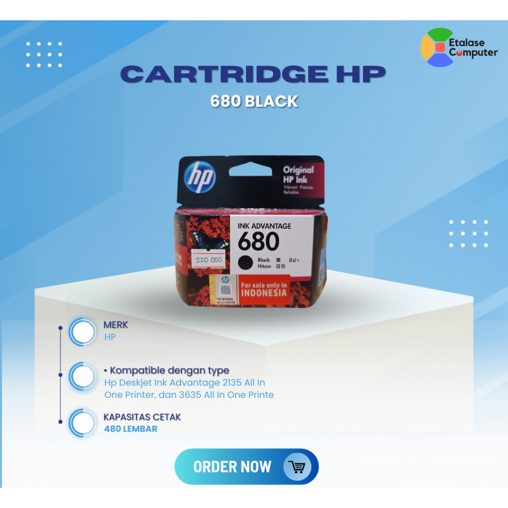 CARTRIDGE HP 680 BLACK