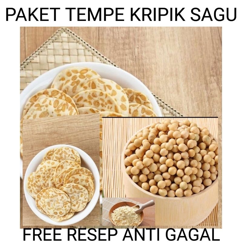 

PAKET RESEP TEMPE KERIPIK SAGU (KEDELAI+TAPIOKA+RAGI) FREE RESEP KONSULTASI.