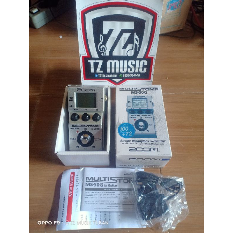 efek gitar zoom ms50g bonus Adaptor