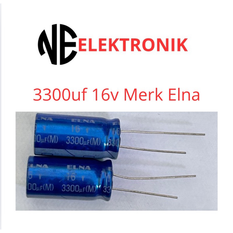 Elko Elco 3300uf 16v Merk ELNA