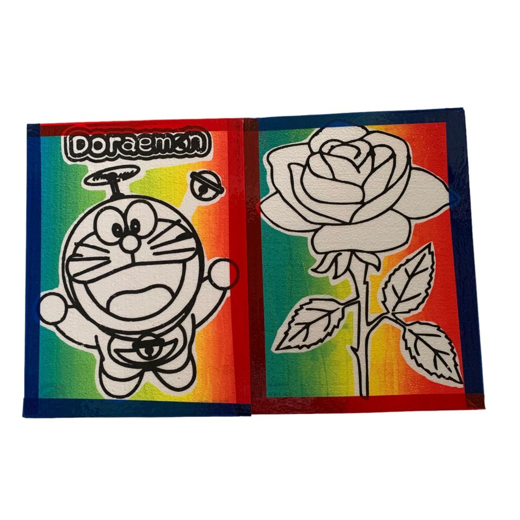 

(25 Pcs) [Lis Lakban] [Rainbow] Sterofoam Lukis uk 30X40 / Sterofoam Mewarnai / Gabus Lukis Pasar Malam