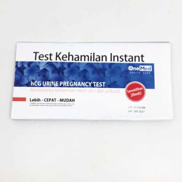 ONEMED TES KEHAMILAN INSTANT / PER STRIP 1 PCS / TES PEK / TEST PACK