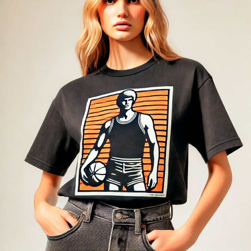 Vintage Basket Ball T-Shirt - Kaos Oblong - Vintage - kaos