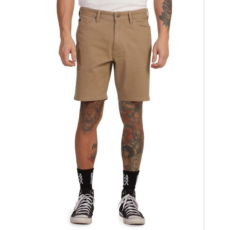 celana RVCA daggers twill short pants original