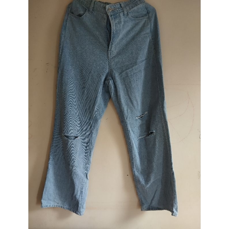 hnm preloved celana jeans highwaist