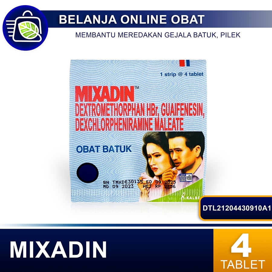 MIXADIN 4 TABLET // Obat Flu & Batuk