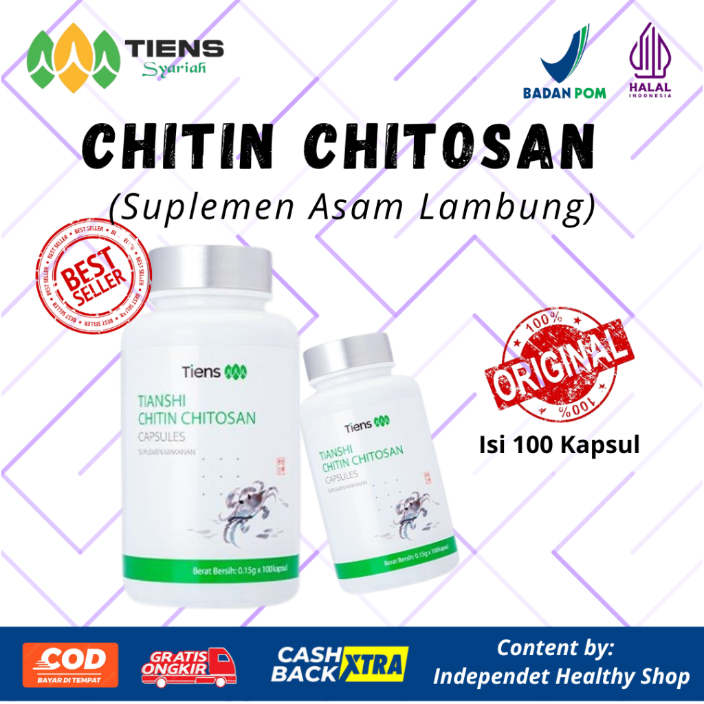 

HERBAL CHINA UNTUK ASAM LAMBUNG HERBAL TCM FITOFARMAKA SERAT CHITIN SERAT CANGKANG KEPITING ORIGINAL