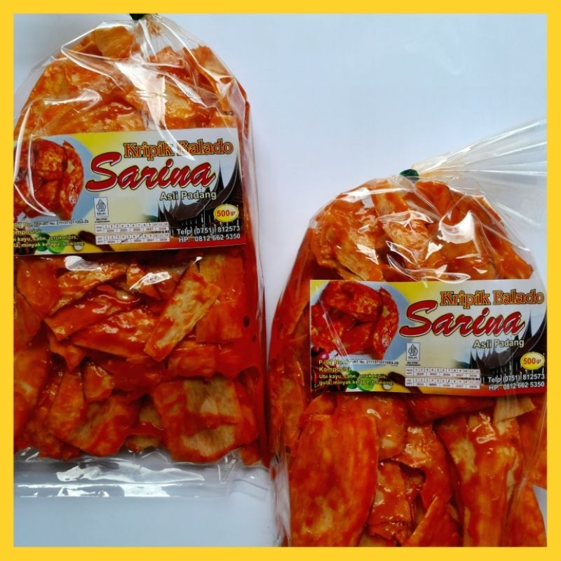 

Kripik Sanjay Sarina Asli Padang Pedas Manis Enak 500 Gram