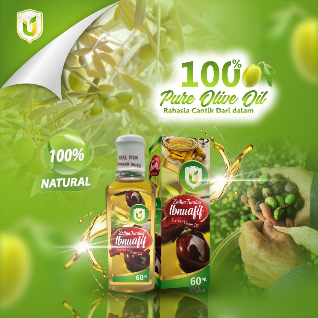 

Minyak Zaitun Tursina EVO Extra Virgin Olive Oil Asli 60 ml