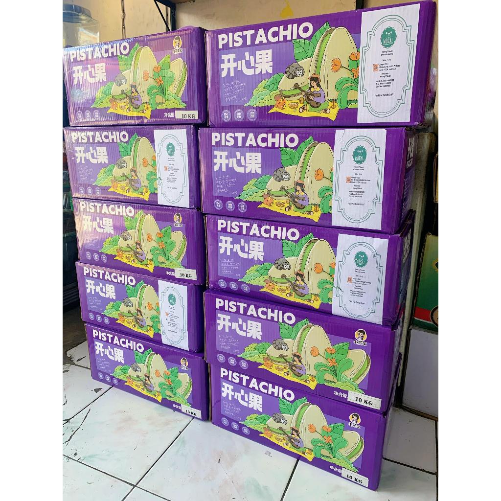 

Grosir Kacang Panggang Pistachio Salt Gurih 10kg SELMA