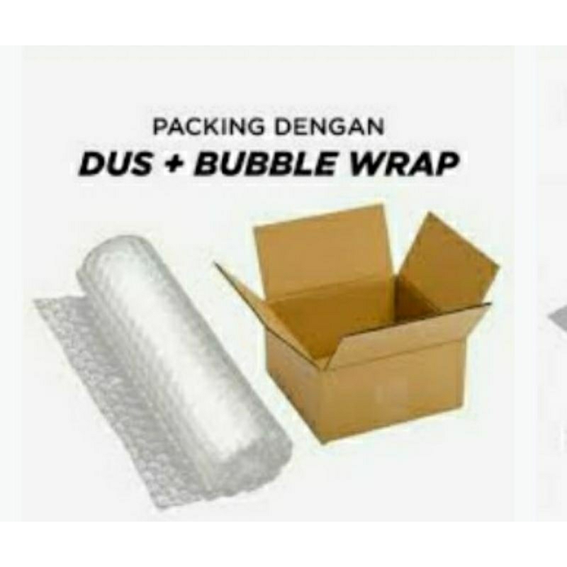 

Packing Tambahan Dus + buble wrap