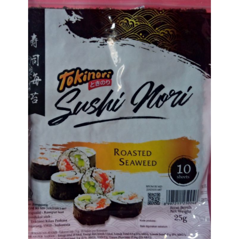 

Sushi Nori isi 10 Lembar Halal rumput laut java Sakao seaweed murah