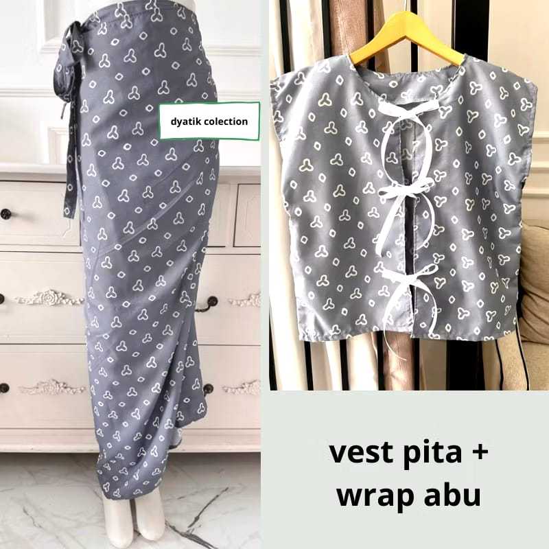 One Set Kondangan Kebaya Remaja Outer Kebaya Setelan Jumputan Kebaya Pesta Setelan Vest