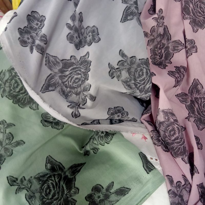 Kain - Kain Katun Style Embos - Kain Katun Silky Motif - Kain Silky Timbul - Kain Meteran Indt | Har