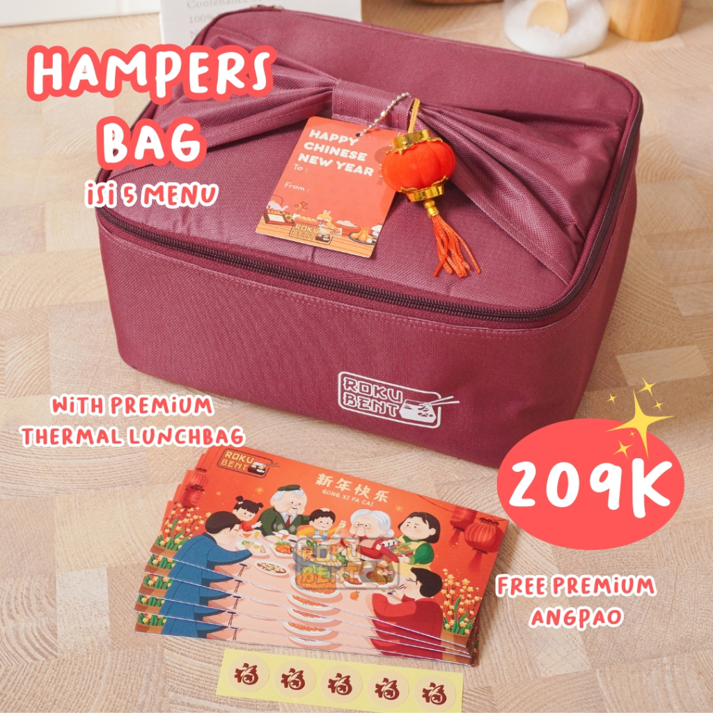 

Imlek Hampers Roku Bento Thermal BAG - CNY Hampers Parcel Sincia Frozen Food