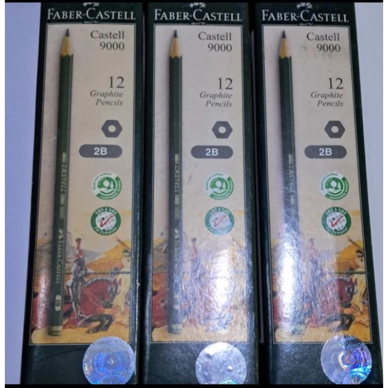 

1 Pack [ 12 Pcs ] Faber Castell Pencil 2BKualitas Lulus uji Coba Terbaca Computer