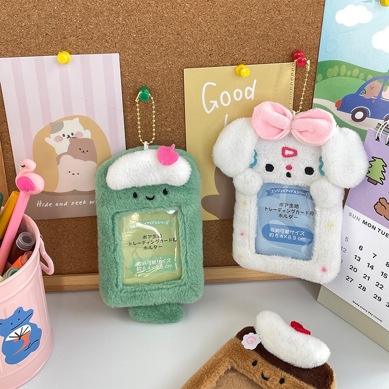 

RB Tempat Kartu Bus Kartu ID Pelajar Photocard Holder Boneka Lanyard Kantor Akses