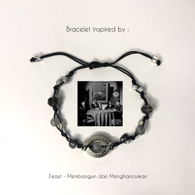gelang .feast / gelang inspirasi album .feast membangun dan menghancurkan / gelang tali