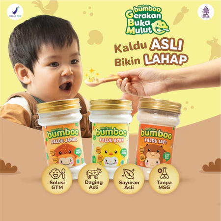 

BUMBOO Kaldu Asli - Kaldu Anak tanpa Gula Garam 80gr - No MSG