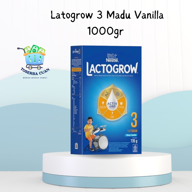 

Latogrow 3 Madu Vanila 1000gr Susu Formula Nestle