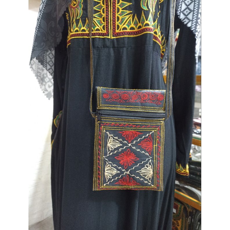 Tas Selempang Hp besar bordiran motif khas Aceh / Tas Selempang cewek khas Aceh
