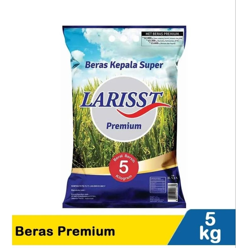 

Larissa Premium Beras Kepala Super 5 kg