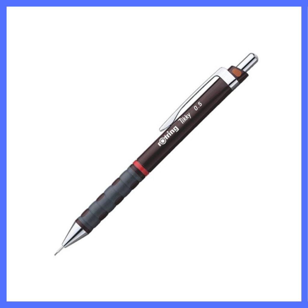 

Pensil Mekanik Tikky 0.5 Rotring Burgundy Mechanical Pencil Lead 05 mm