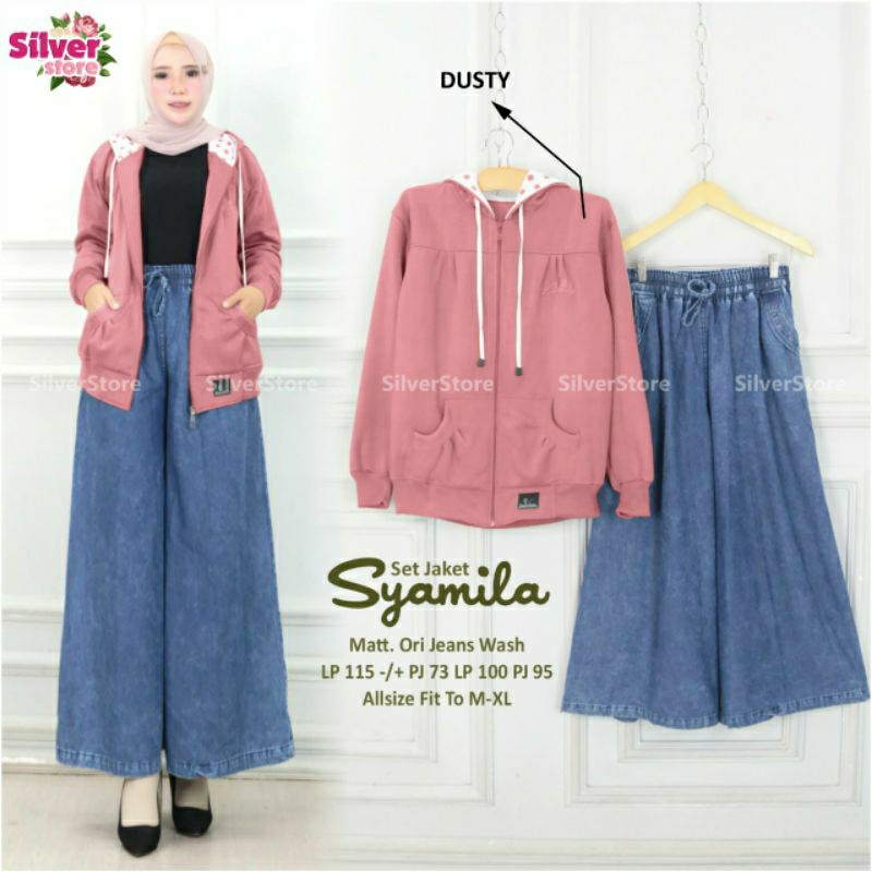gebrina set-set wanita-stelan-bb 45sampai 65 kg-jeans