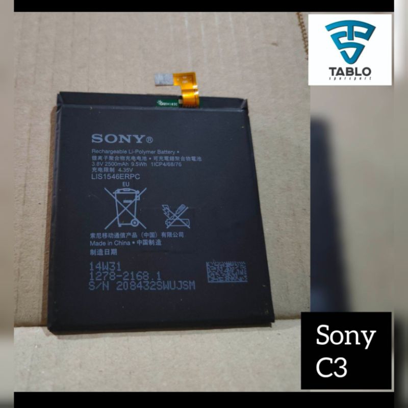 Baterai batre Sony Xperia C3 LIS1546ERPC original copotan hp