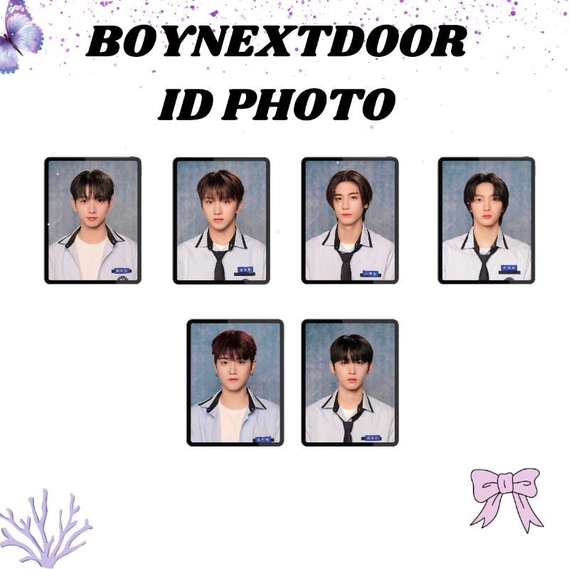 

BOYNEXTDOOR PAS PHOTO/ ID PHOTO 3×4