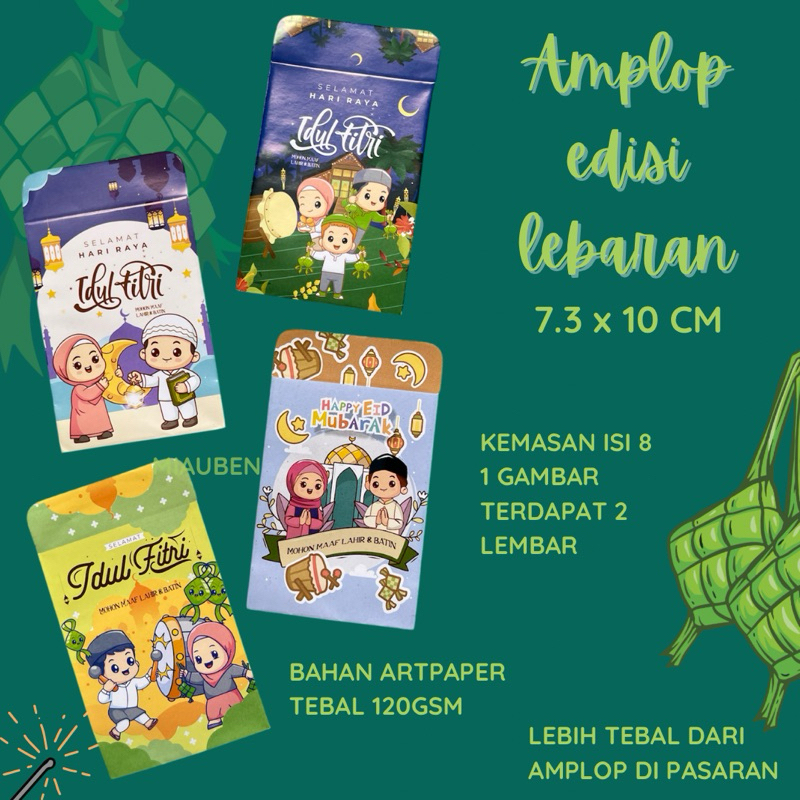 

Isi 8 amplop lebaran untuk anak anak angpao lebaran