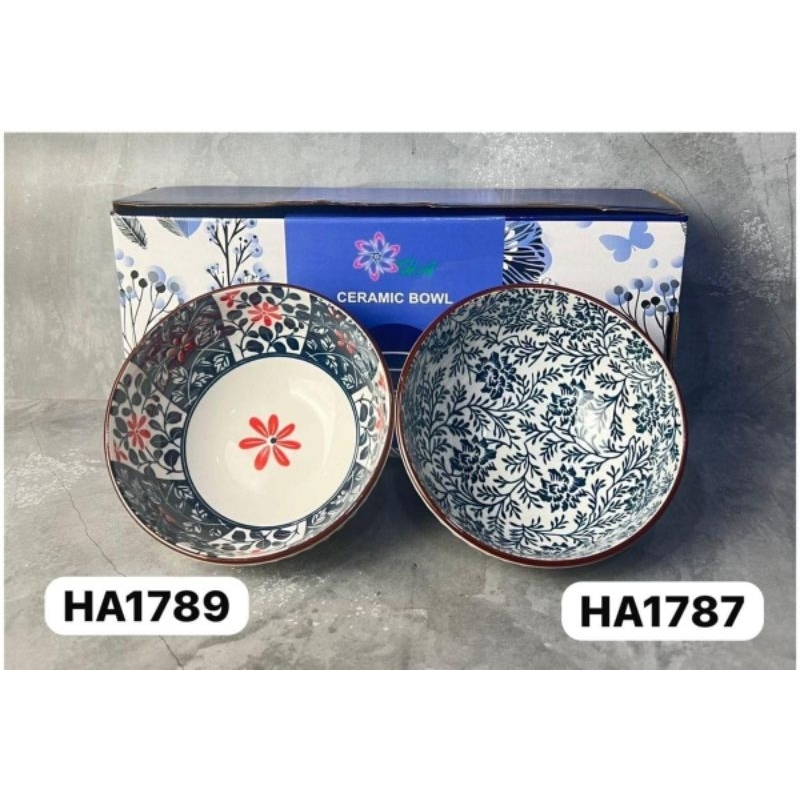 mangkok porcelain bowl set