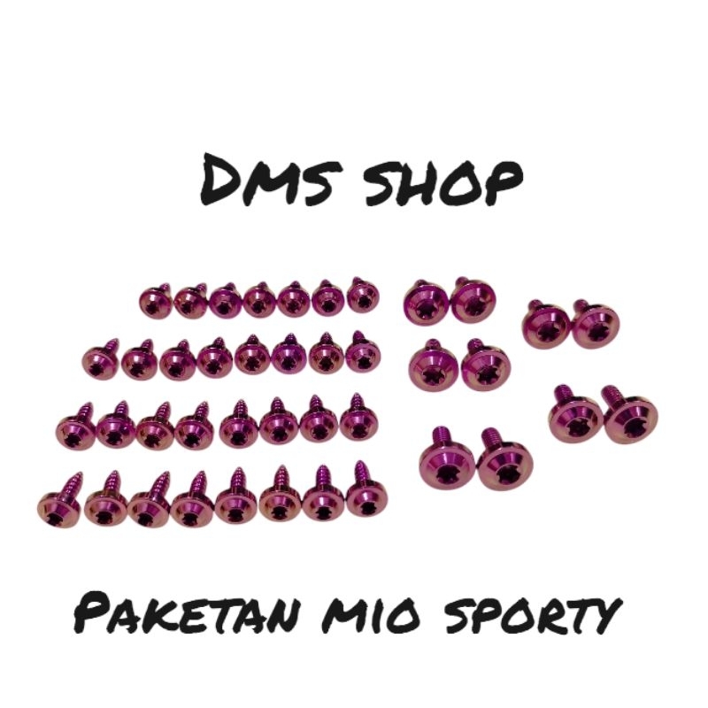 paketan baut titanium gr5 mio sporty