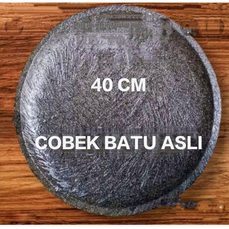 COBEK FAHAT+ULEKAN BATU ASLI 40cm