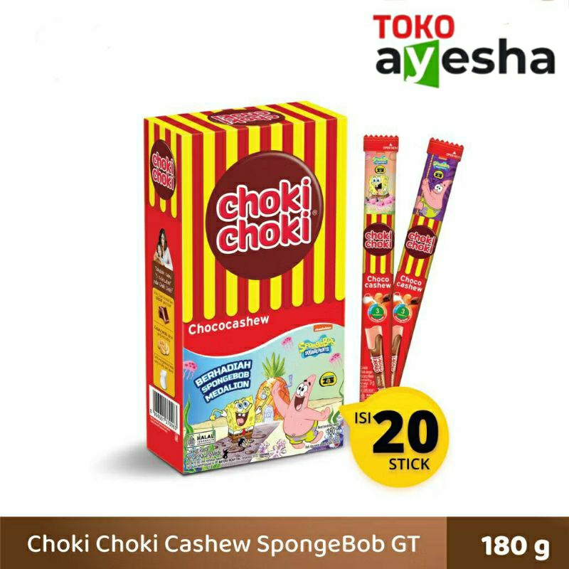 

Choki Choki Cashew GT 180 Gram - isi 20 Stik