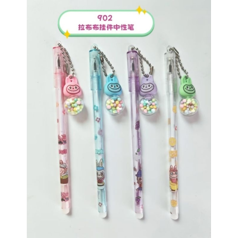 

Pulpen Gantungan Labubu 12pcs || Pulpen Tinta Gel Labubu