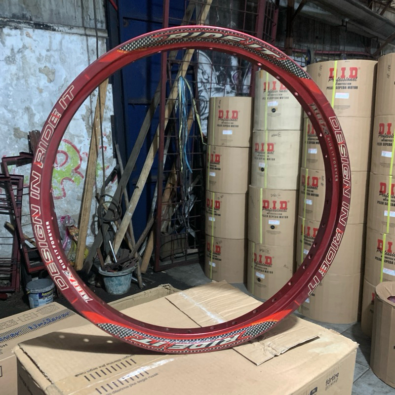 VELG RIDE IT MERAH RING 17 UKURAN 140
