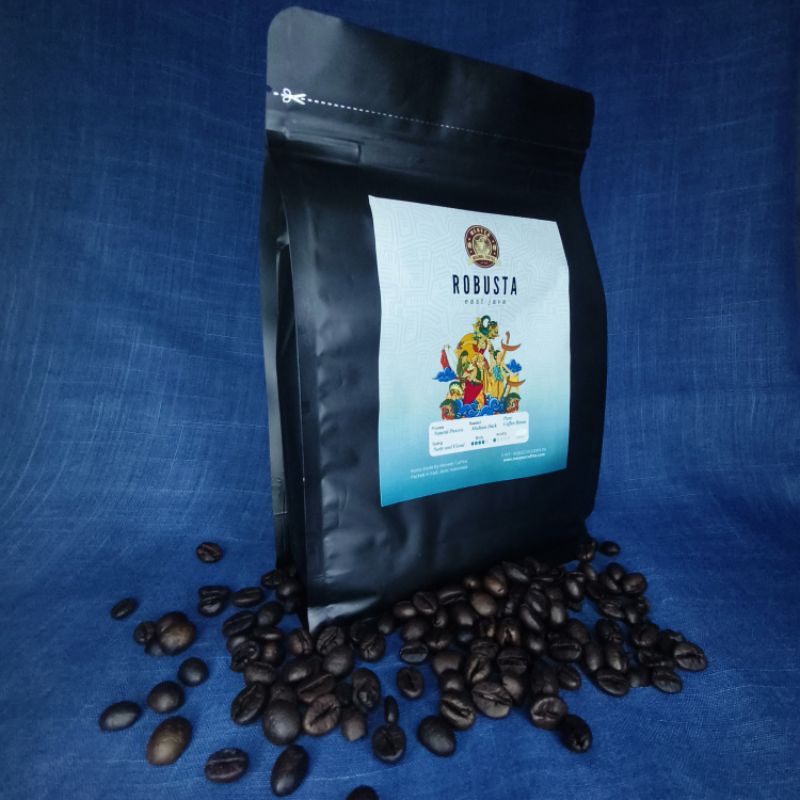

ROBUSTA EAST JAVA "MENEER COFFEE" 500GR (HALUS). 100% BIJI KOPI ASLI (TANPA CAMPURAN)