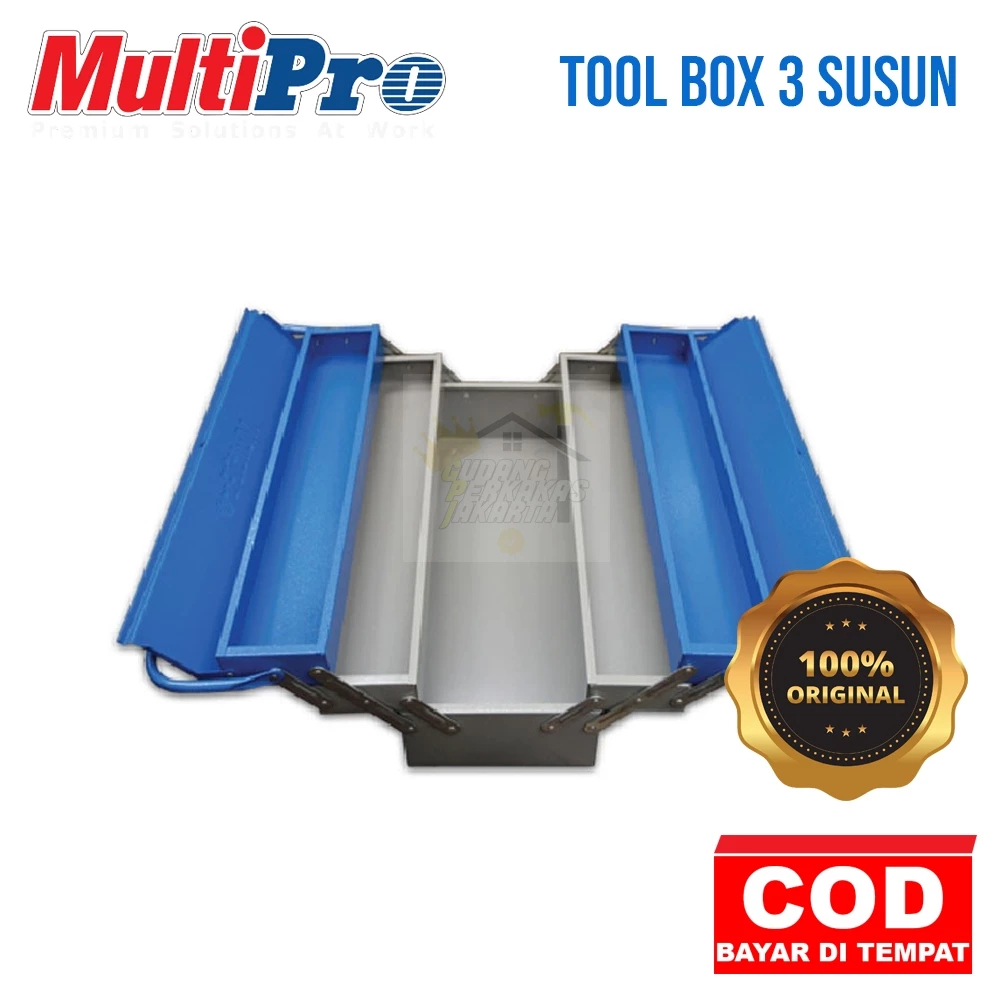 MULTIPRO Metal Tool Box 3 Layer / Tool Box 3 Layar / Multipro Tool Box Metal 3 Layer