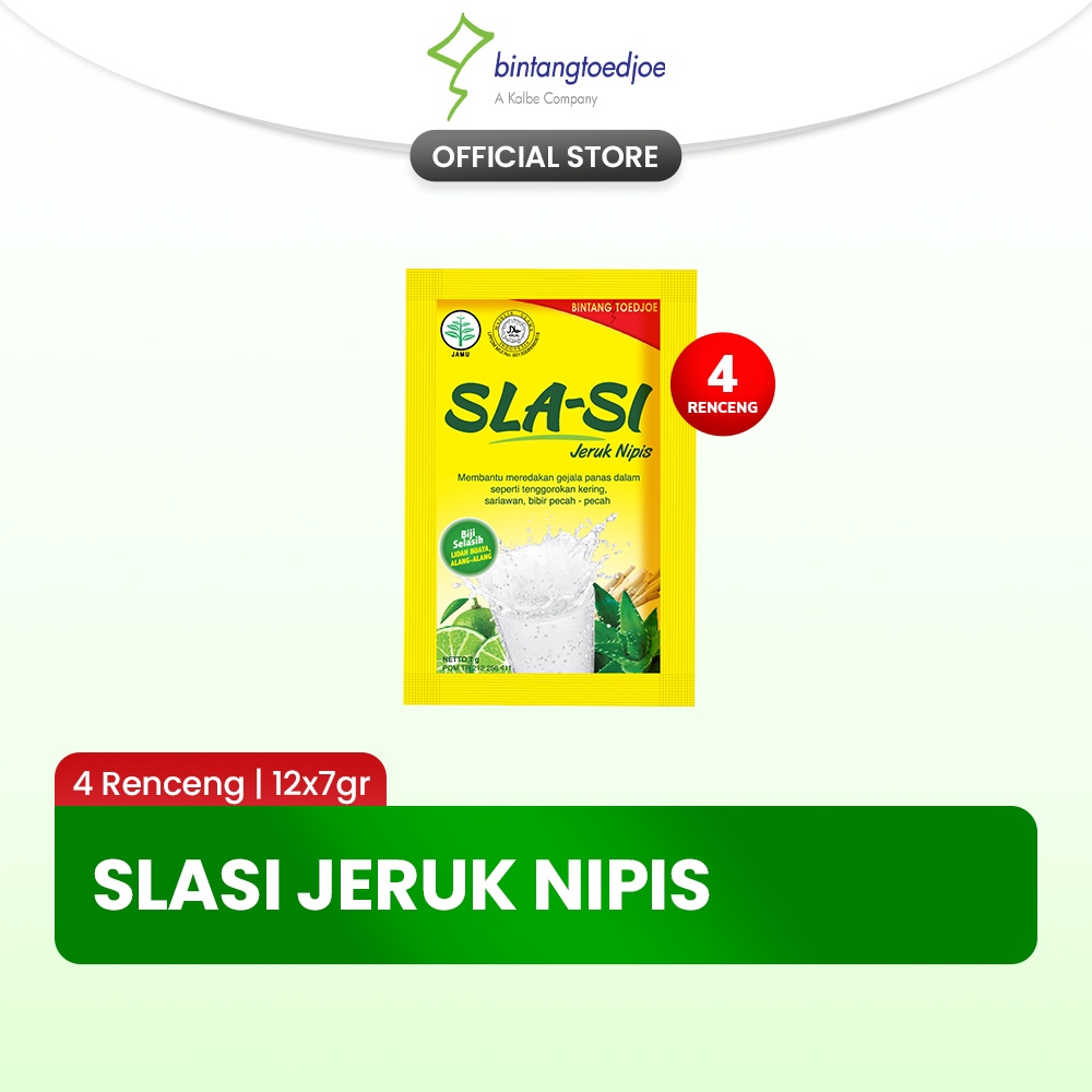 

Slasi Jeruk Nipis 4 Renceng (48 Sachet)