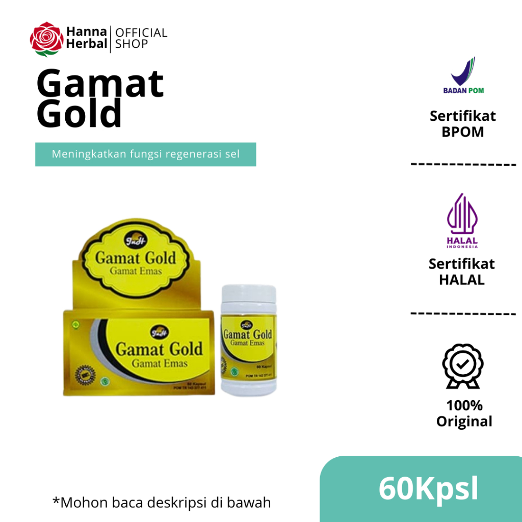 Kapsul Gamat Gold 60 Kapsul Ekstrak Gamat ORIGINAL dan berkhasiat