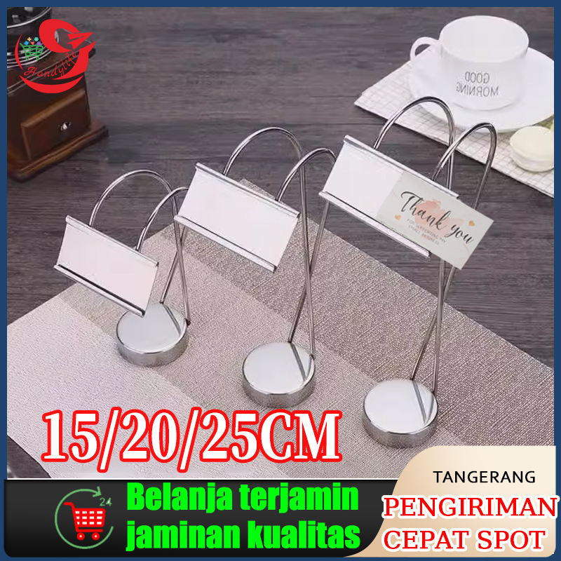 

Price Tag Holder Kartu harga Table Number Holder Klip Kartu Desktop Hotel dan Restoran Price Tag Stand