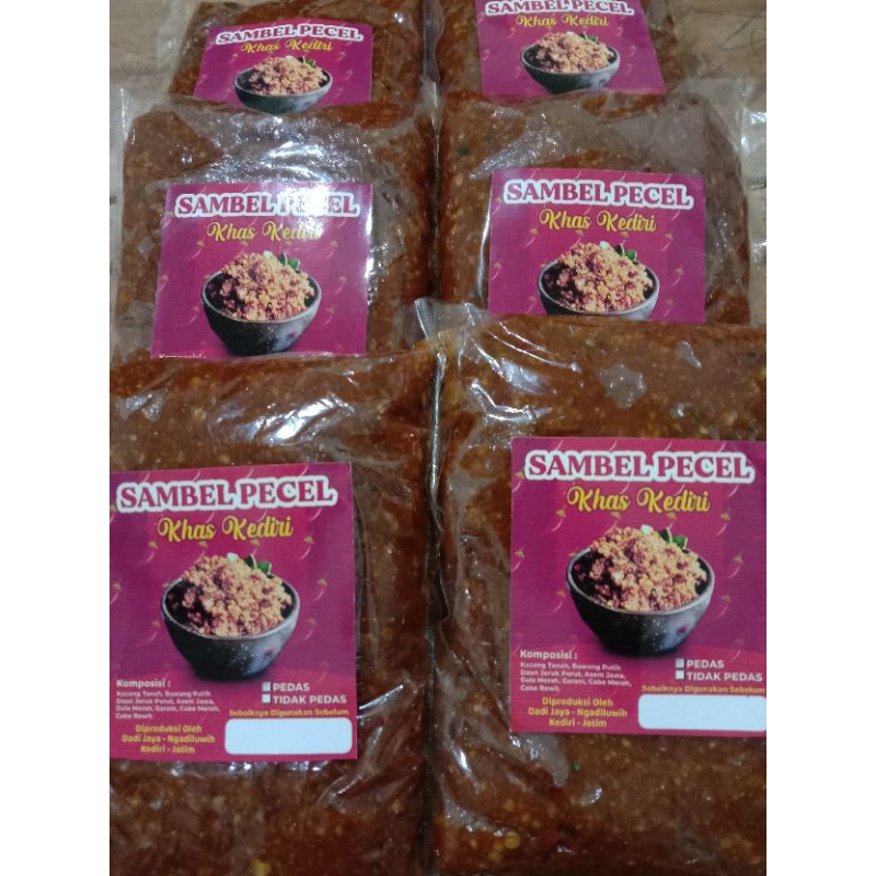 

SAMBEL PECEL (pedas sedang)