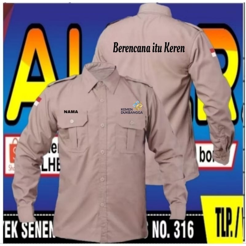 kemeja BKKBN baju BKKBN Seragam BKKBN Pdh BKKBN kemeja berencana itu keren baju berencana itu keren 