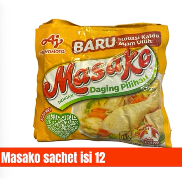 

MASAKO AYAM SACHET ISI 12